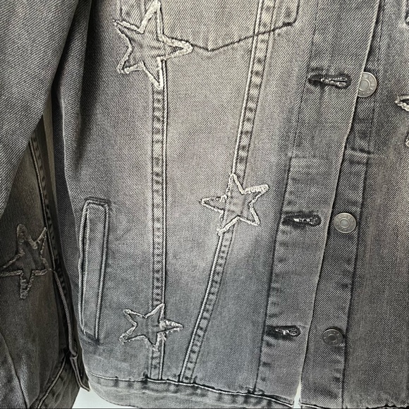 Rails Knox Stars Button-Front Jean Jacket Size S - Picture 6 of 16